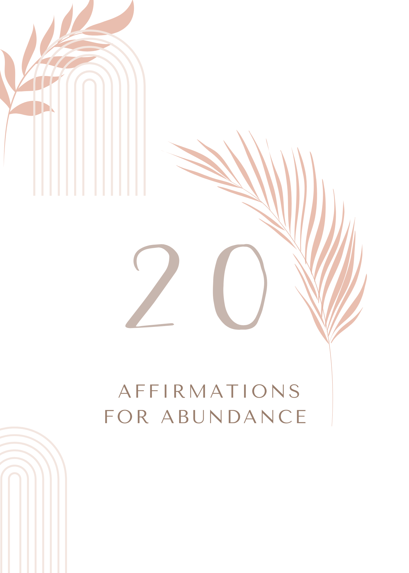 Abundance Affirmation Cards, Set of 20